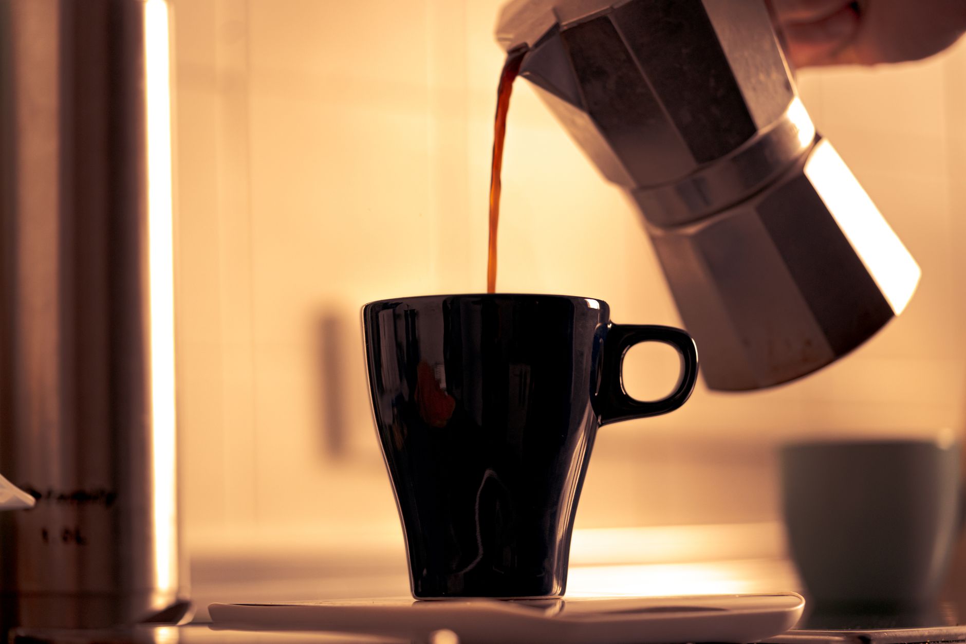 Kaffee wird aufgebrüht